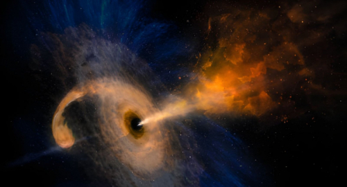 Scoperto un buco nero "vagabondo" che divora una stella lontano dal centro